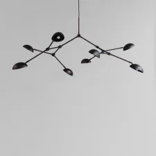 Drop Chandelier Big, burned black (5m)