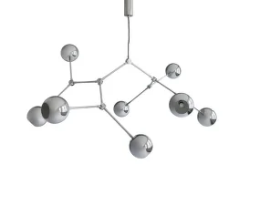 Drop Chandelier Globe, chrome (5m)