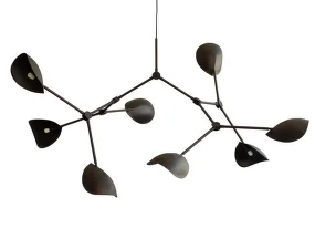 Stingray Chandelier Grande, burned black (5m)