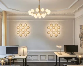 Liila 12 Wall/Ceiling Light, nordic gold/optic clear
