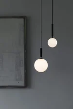 Miira 1 Pendant, rock grey/opal