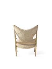 Knitting Lounge Chair Sheepskin, natural oak/nature