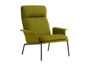 Muno Lounge Chair LN17 High Back w. Arms, Vidar 956/black