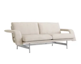 Meantime Sofa AV30 2-Seater, Ecriture 210/polished aluminium