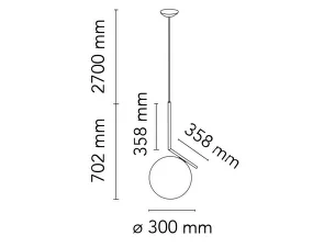 IC S2 Pendant Light, black