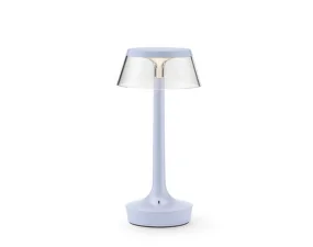 Bon Jour Unplugged Table Lamp, fade blue