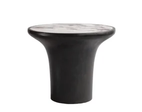 Trumpet Table Low, calacatta