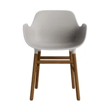 Form Armchair Walnut, warm grey