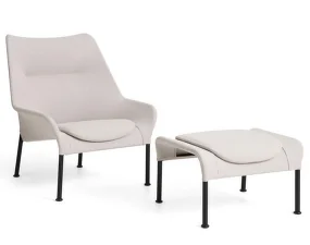 O2 Ottoman, light grey textile