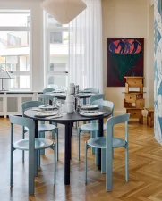 Annex Round Table Ø110, anodized/cloud grey