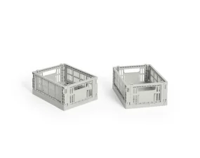Colour Crate Mini, set of 2, grey