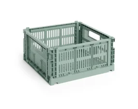 Colour Crate Medium Square, sage green