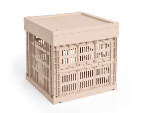 Colour Crate Lid Plastic Cube/Medium Square, powder