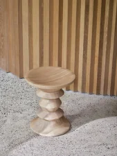 Stools A, chestnut natural