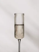 Ripple Champagne Flutes, set of 2, clear