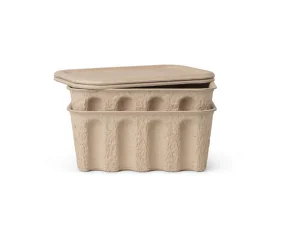 Paper Pulp Box Small, Set of 2, brown