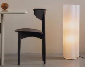 Boe Floor Lamp, silver/natural