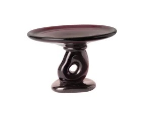 Damo Glass Centrepiece Ø21, dark grape