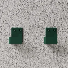Bath Hooks, Set of 2, green