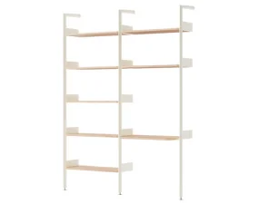 Rombe Configuration B, alabaster/lacquered oak