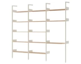 Rombe Configuration G, alabaster/lacquered oak