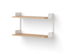 Wall Shelf 450, oak/white