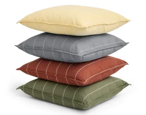 Terrazza Cushion, yellow narrow stripe