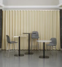 Form Bar Chair 65 cm with backrest, light grey