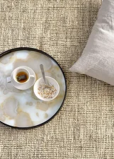 Organic Glass Tray Round S, mist gold