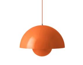 Flowerpot VP2 Pendant, zesty orange