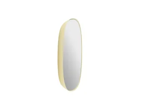 Framed Mirror 40 cm, light yellow/clear