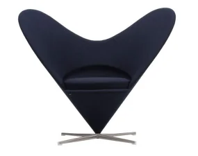 Heart Cone Chair, Hola dark blue