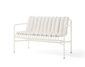 Palissade Dining Bench Soft Quilted Cushion, cream white
