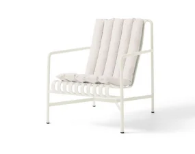 Palissade Lounge Chair High Soft Quilted Cushion, cream white