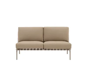 Settle Sofa 2-Seater without armrest, Ribbed Weave 5/taupe