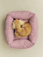 HAY Dogs Bed Zip XS, red and white stripe