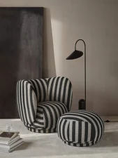 Rico Pouf Louisiana, sand/off-white