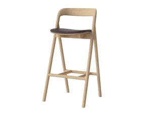 Fenri Bar Chair 65 cm White Oak, brown