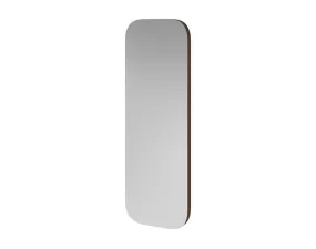 Vala Mirror Rectangular 120x40 cm, dark lacquered oak