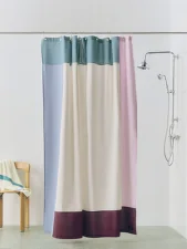 Pivot Shower Curtain, multi pink