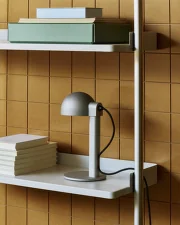 Posto Table Lamp, silver grey