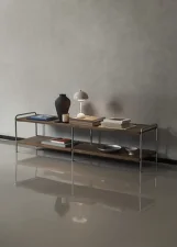 Alima Shelving NDS4, chrome / walnut
