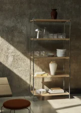 Alima Shelving NDS6, chrome / oak