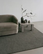 Knot Rug 200x300, soft brown