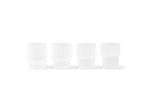 Ripple Small Glasses set of 4, frosted