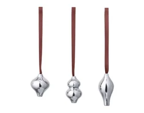 Komo Ornaments Set of 3 pcs, silver