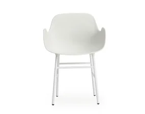 Form Armchair Steel, white