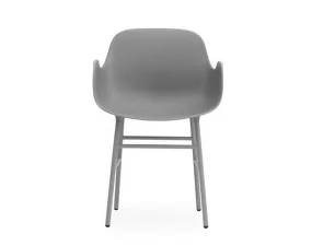 Form Armchair Steel, grey