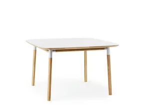 Form Table 120x120 cm Oak, white