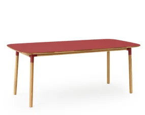 Form Table 95x200 cm Oak, red